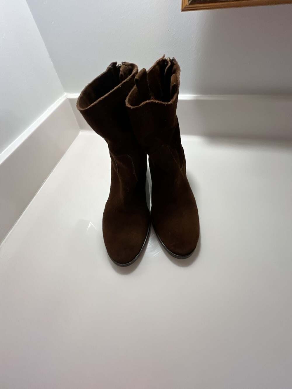 Sam Edelman Brown Suede Ankle Boots Women's Size 7M